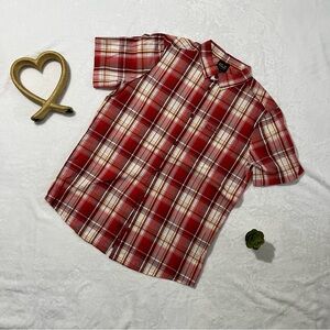 Jack Wolfskin Men's Red Cotton Shirt